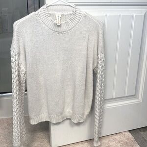 Women’s white knit sweater